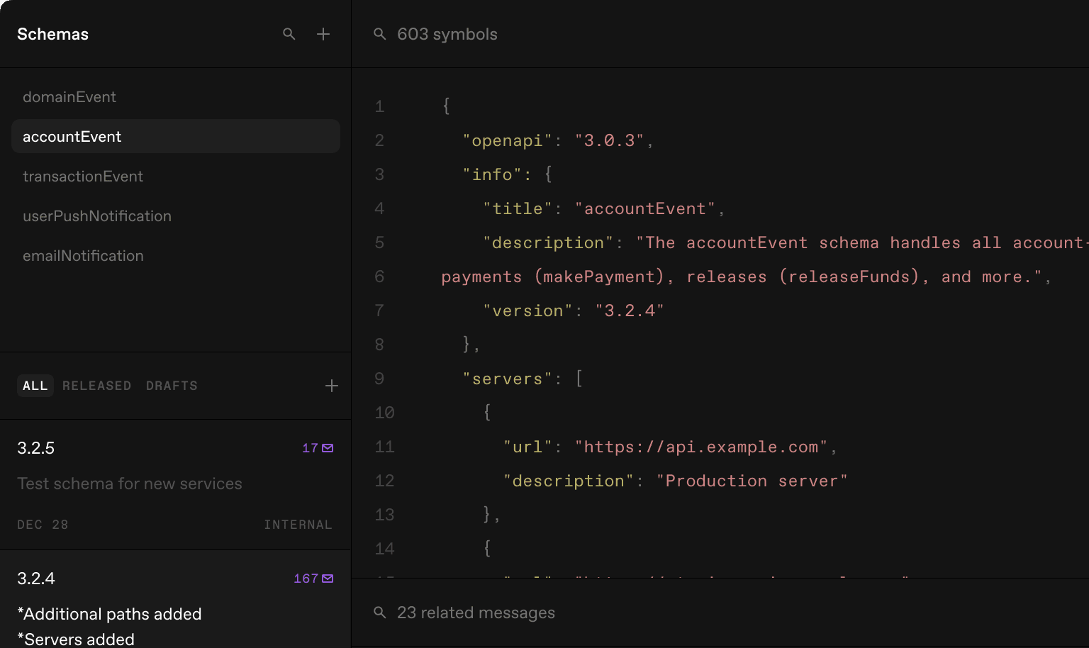 Schema registry